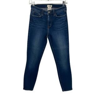 L'Agence NWOT High Rise Size 27 Blue Denim Stretch Ankle Skinny Jeans
